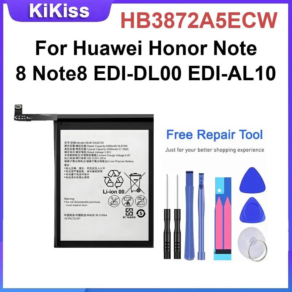 Mobile Phone Battery HB3872A5ECW For Huawei Honor Note 8 Note8 EDI-DL00 EDI-AL10 Li-ion Polymer Batteries