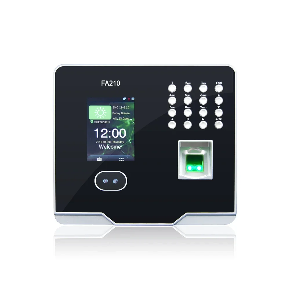 Biometric Measurement device fingerprint reader & facial recognition time attendance and access control