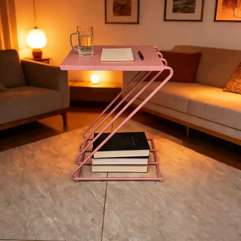 for Nordic Internet Celebrity Coffee Table Simple Small Apartment Living Room Balcony Small Square Iron Rack Sofa Side Table
