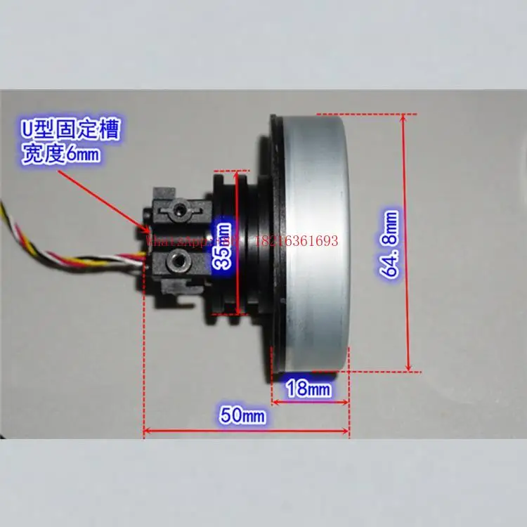 Store 2055   Servo Wheel Motor 485 Bus Control Brushless Wheel Motor Neodymium Strong Magnetic Outer Rotor 65mm