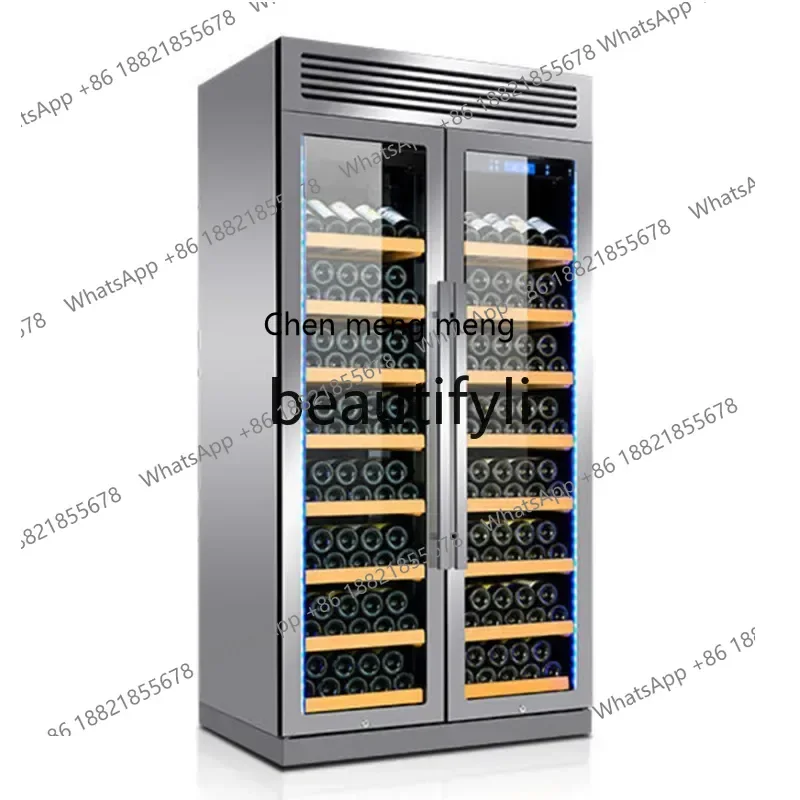 Z189 a56 Constant Temperature Wine Cabinet Double Door Tempered Glass Wine Cabinet for Restaurant Display Refrigerated Wine Cabi