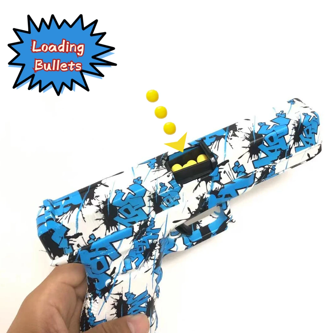 Double Bullet Types G17 Manual Loading Toy Guns Safety Bullet Gun CS Outdoor Weapon Shooting Game Birthday Gift  for Kids Adult