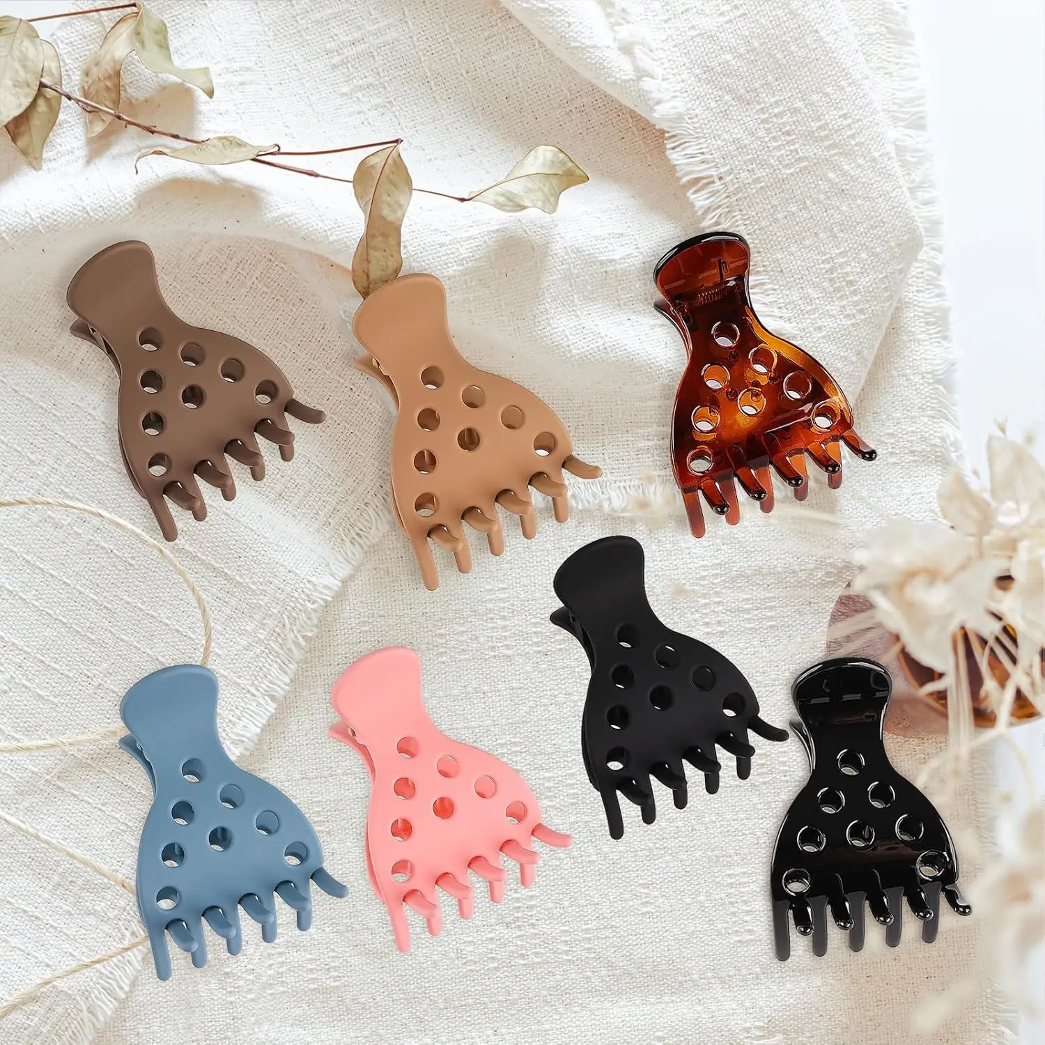 

Curly hair special hair root fluffy clip without indentation natural fluffy non-slip claw clip styling accessories