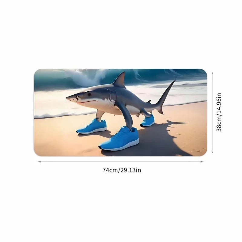 Mauspad 740 x 380 mm Overlocked Mousepad Desktop-Tastatur Tischpad Tungtungsahur Spiel Schreibtischunterlage Computerzubehör