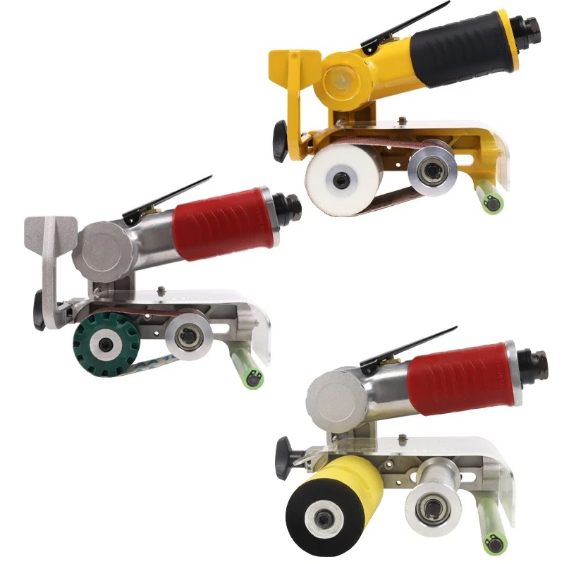 

Pneumatic belt machine, industrial grade, stainless steel, brushed polishing, sander, small portable