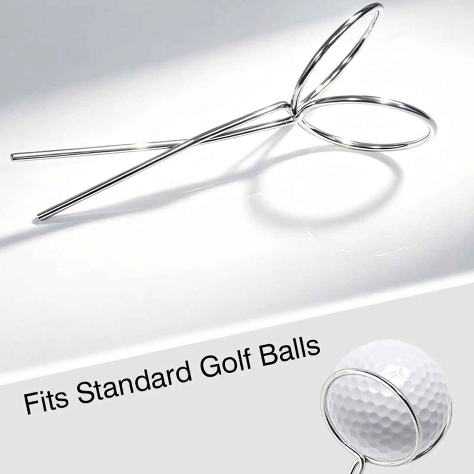Golf Ball Retriever Portable Insertion-Type Catcher Stainless Putter Grip Golf Retriever Ball For Women Beginner Athlete view 3