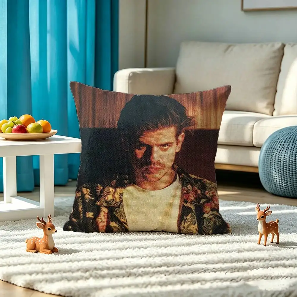 Polish rapper Taco H-Hemingway Square Double-Sided printed Pillow Case Bedroom Bedside Pillow Sofa Cushion Cover