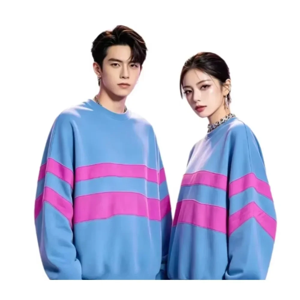 Undertale Frisk Game 3D Printed Round Neck Sweatshirt Frisk Chara Cosplay Casual Daily Unisex Fashionable Long Sleeved T-shirt