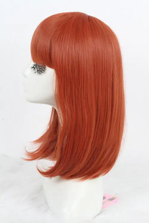 35cm medium Orange-red Uta No Prince Sama Nanami Haruka Straight Cosplay Wigs