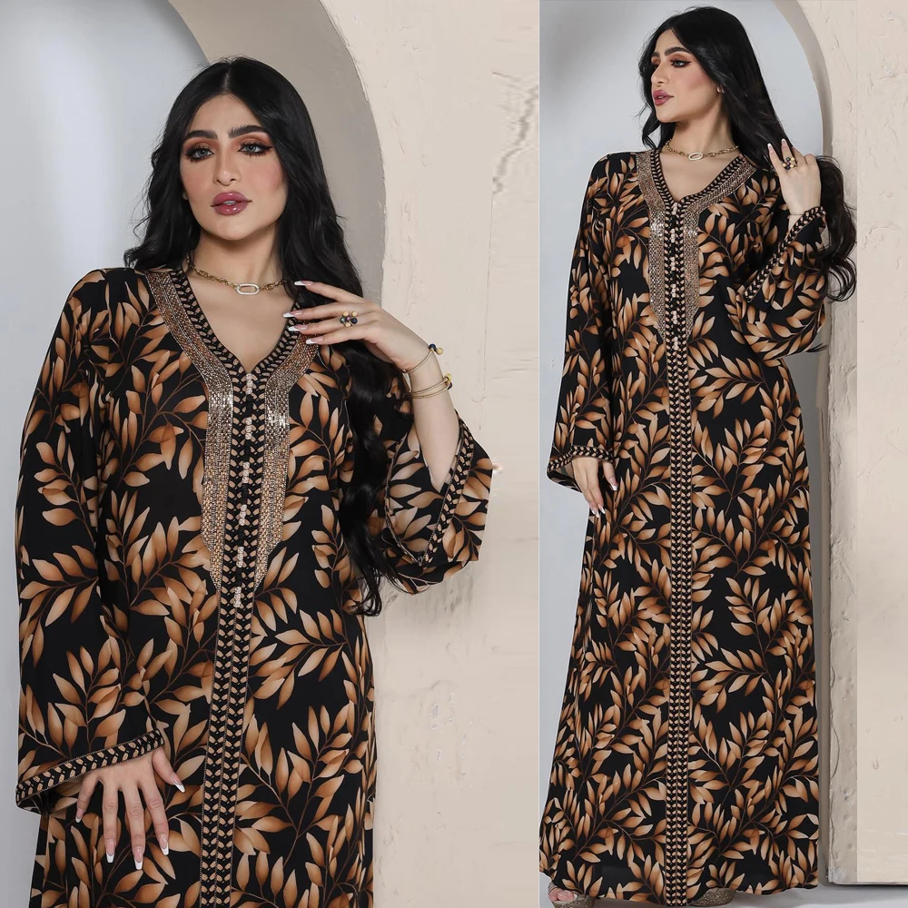 

Muslim Abaya Woman Dubai Luxury Caftan Arabic Dresses For Women Free Shipping Hijab Long Dress Sale Turkey Traditional Clothes