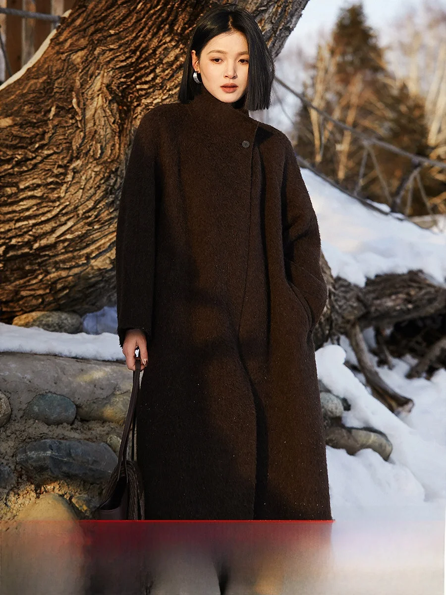 

Двустороннее шерстяное пальто Opera House для женщин, различные варианты, прямой крой, для офиса и повседневной носки, зимнее, модное, китайское производство