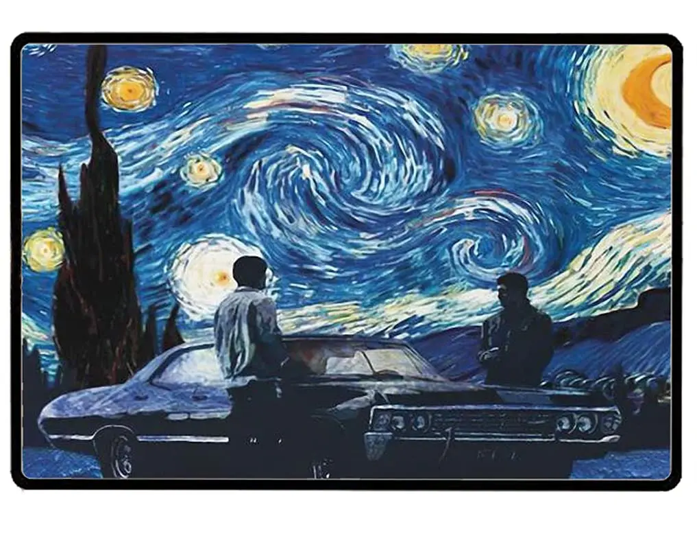 YiKue Winchester Supernatural The Starry Night Vintage Wall tin Plaque - Pub Shed Bar Man Cave Home Bedroom Office Kitchen Gift