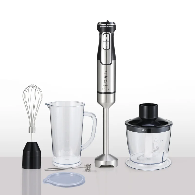 1600W High Power Handheld Food Processing Unit Multi-Attachment Stirring Wand Household Kitchen Blending Fixture