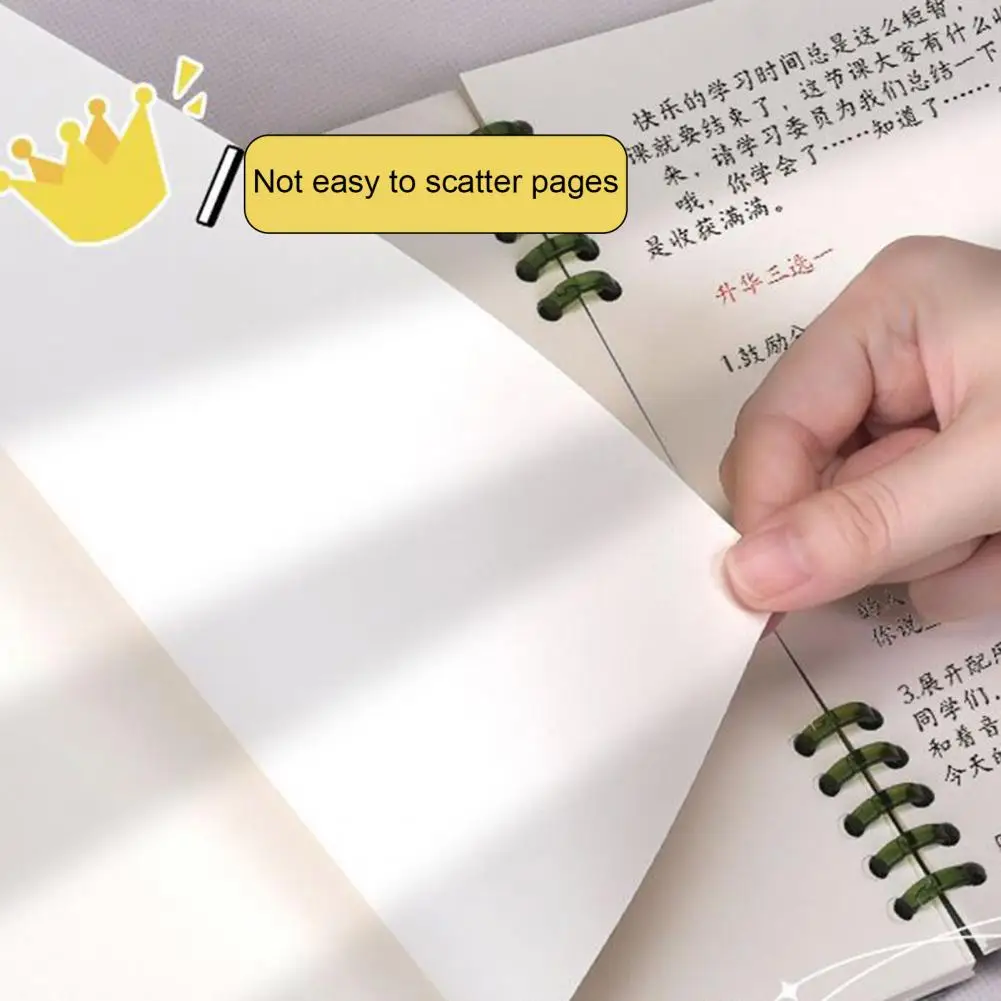 20 ซม.หลวมโน้ตบุ๊คเส้นแนวนอนสี่เหลี่ยมช่องว่างหนากระดาษโน้ตบุ๊ค Home Study สําหรับนักเรียนอุปกรณ์สํานักงาน