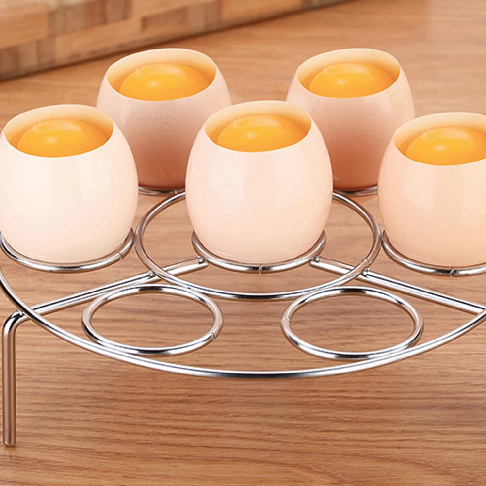 

1pc Egg Steamer Stainless Steel Reusable Kitchen Supplies Steam Rack Cooking Stand For Fish Tamale Crab Veggies Hard-Boiled