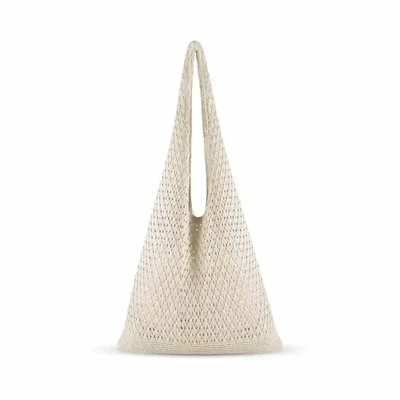 TOUB040 Crochet Tote Bag Women: Knit Bag for Summer Vacation Travel Beachy