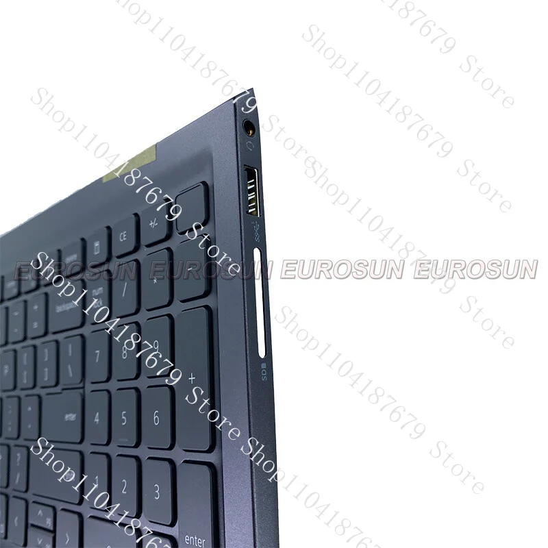 جديد لجهاز Inspiron 5510 5515 غطاء لوحة المفاتيح C غطاء علوي إضاءة خلفية أمريكية 089XWN XYG