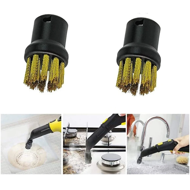 Boquillas de cepillo de alambre de latón para limpiadores de vapor Karcher, accesorios de repuesto, SC1, SC2, CTK10, SC3, SC4, SC5, SC7, 4 unidades