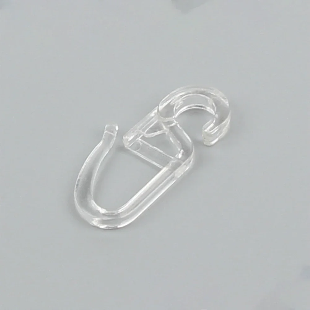 50pcs Curtain Hooks Curtain Folding Hook Strong Tension Clip Ring Window Curtain Hanger Hooks Curtain Fix Part Home Hardware