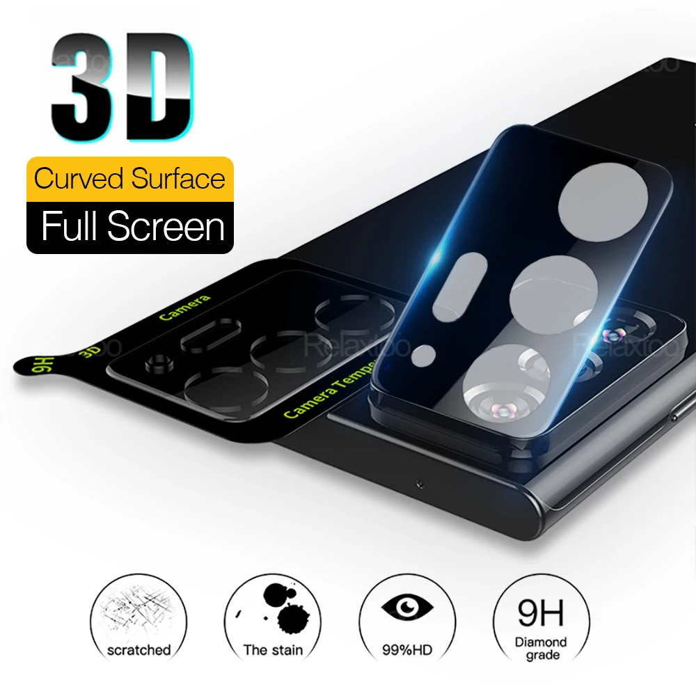 3D Curved Camera Lens Protector for Samsung A53 A52 A52S 5G A51 A33 A13 A22 A32 S20 FE S21 Plus S22 S23 S24 Ultra Case Cover