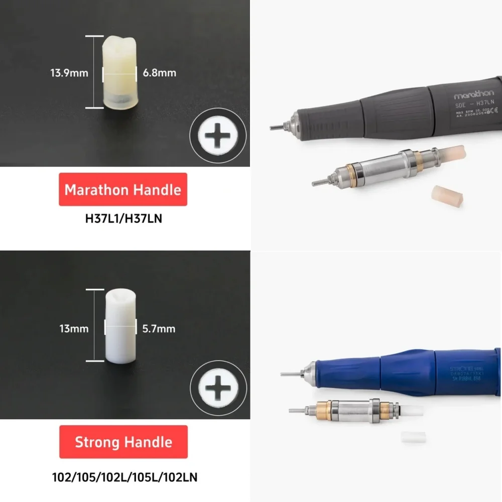 STRONG 210 Handpiece Spindle Plastic Cross For SDE H37L1 H37LN Handle Manicure Machine Nail Drill Milling Cutter Accessories