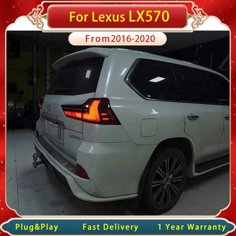 

Car Tail Lamp For Lexus LX570 LX570 2016-2019 LED Tail Light Rear p Upgraded New Design LED Taillight Assembly