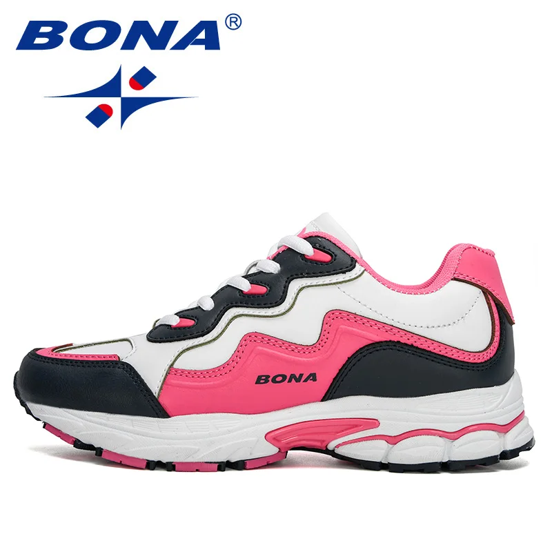 BONA New Designers Women Action Leather Running Shoes Ladies Shoes Mesh Athletic Shoes Sneakers Women Zapatos De Muje Comfy