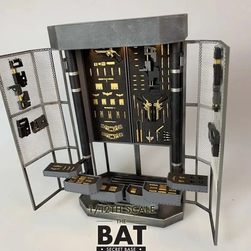 Inart 1/12 Male Batman Dark Knight Rise Hg-M0001 Bruce Wayne Bell Scene Accessory Library For 6in Action Figure Model Xmas Gift