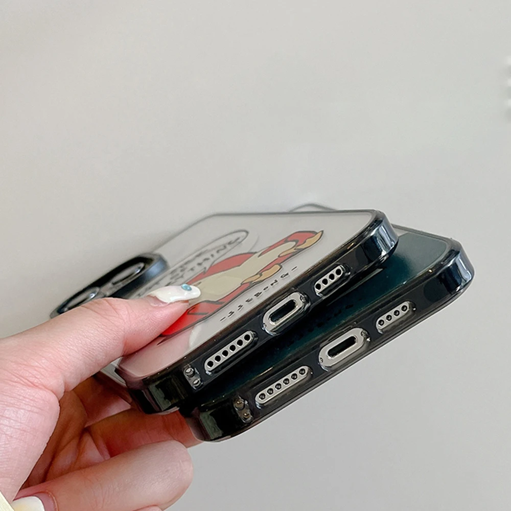 Акриловый чехол MagSafe с милым мультяшным декадентским утенком для iPhone 17, 16, 15, 14, 13, 12, 12 Pro, противоударный чехол с магнитной беспроводной зарядкой
