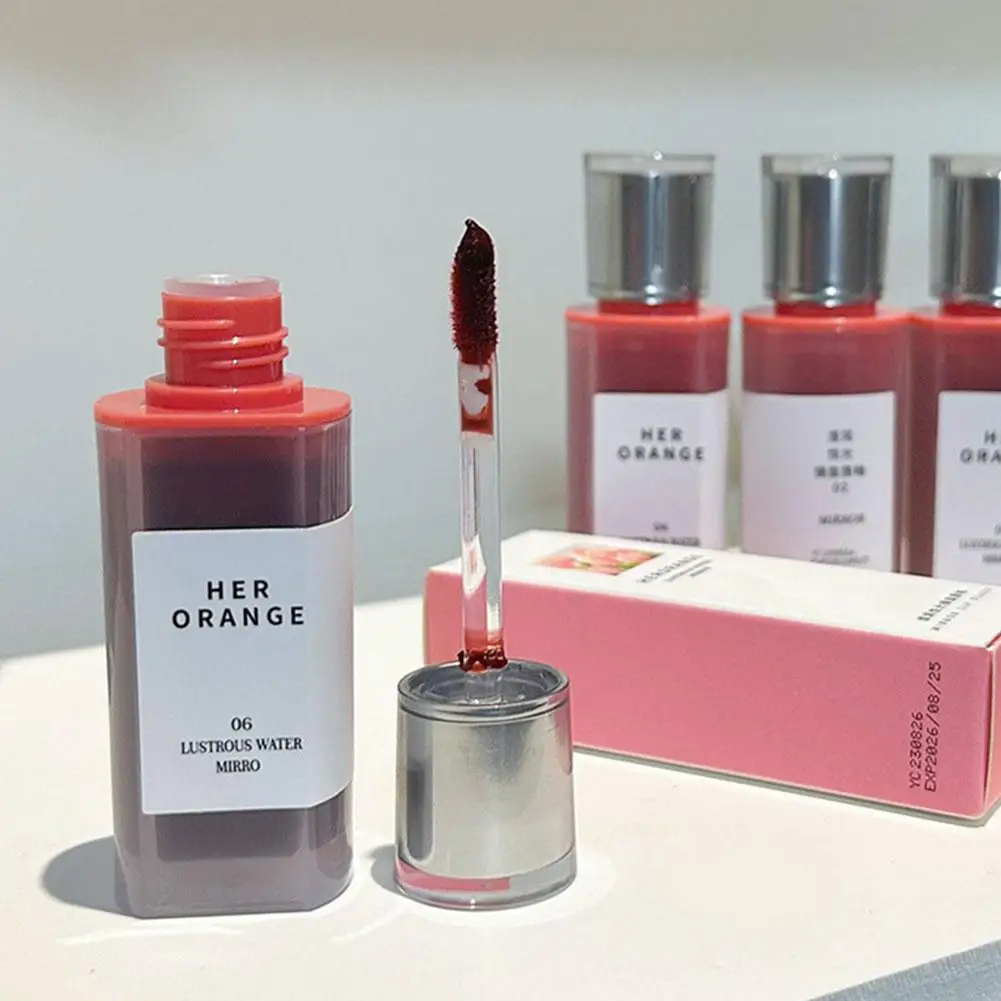 HERORANGEYingrun Yueguangリップグロス、カップに付かない、長持ちする防水リップスティック、マットリップグレイズ、お手頃価格のリップスティック