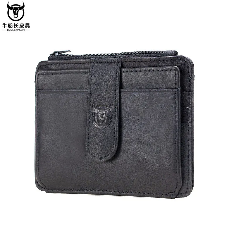 Top-grain cowhide men multi-card business card holder Commercial Bank credit card case genuine leather driver's license card bag
