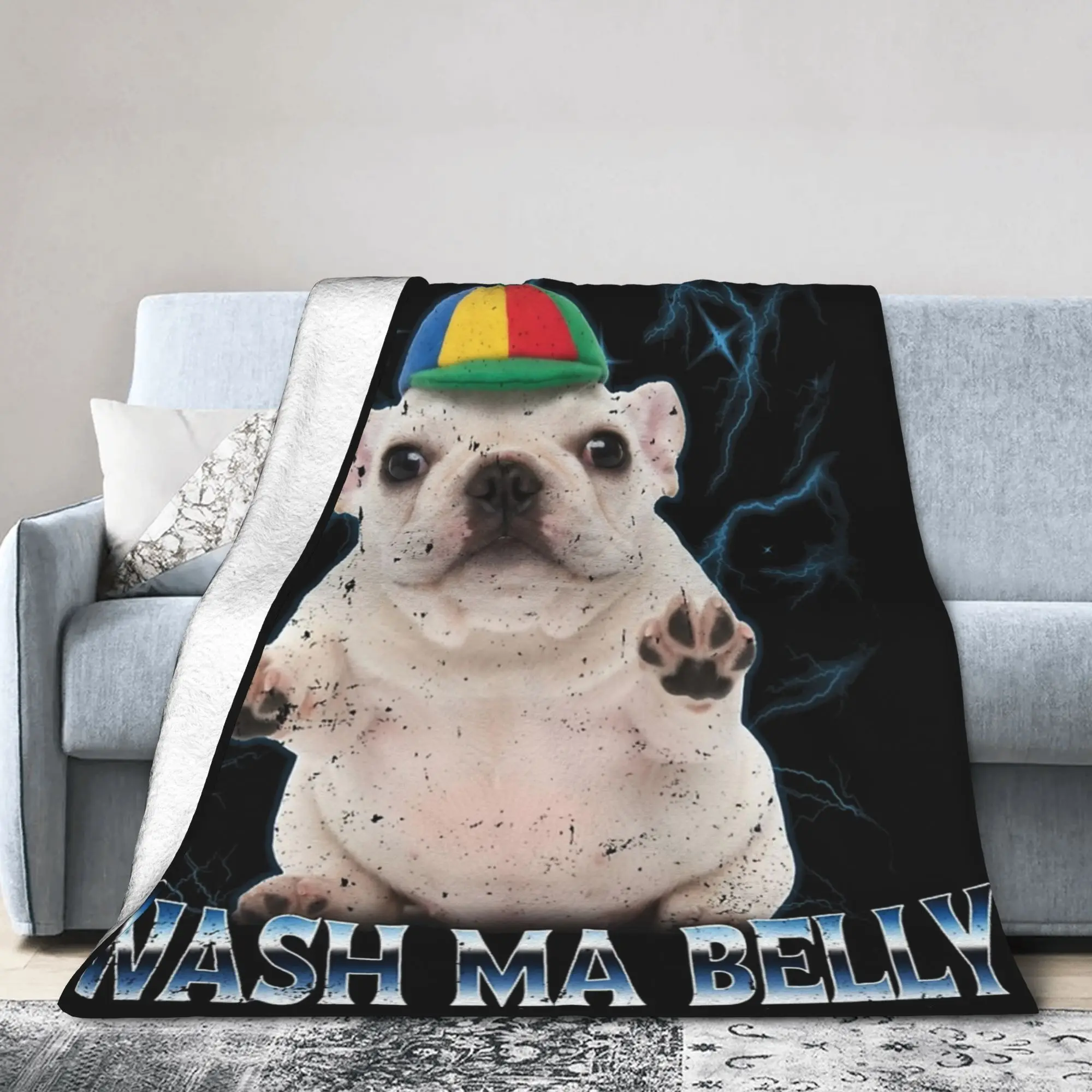 

I am Pibble Dog Puppy Wash Funny Blankets Fleece Winter Portable Lightweight Thin Throw Blankets for Bedding Couch Bedding Throw