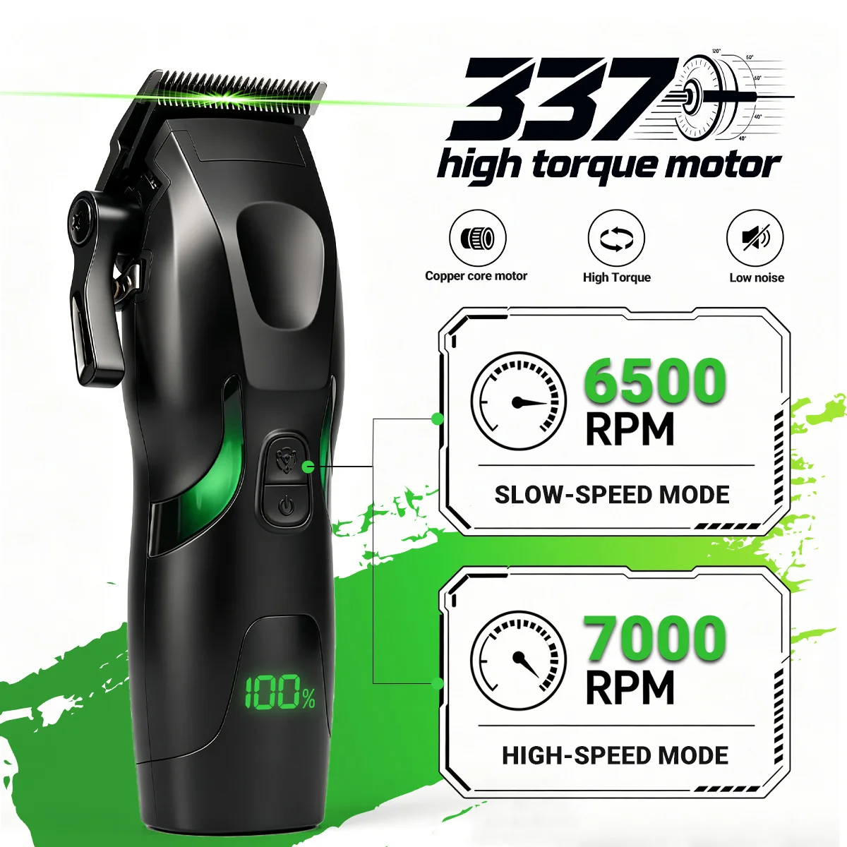 7000RPM High Torque Men's Electric Hair Clipper BL-18 Ceramic Blade Hair Trimmer BRDCLIP Barber Shop Salon Hair Salon Clipper - view 3