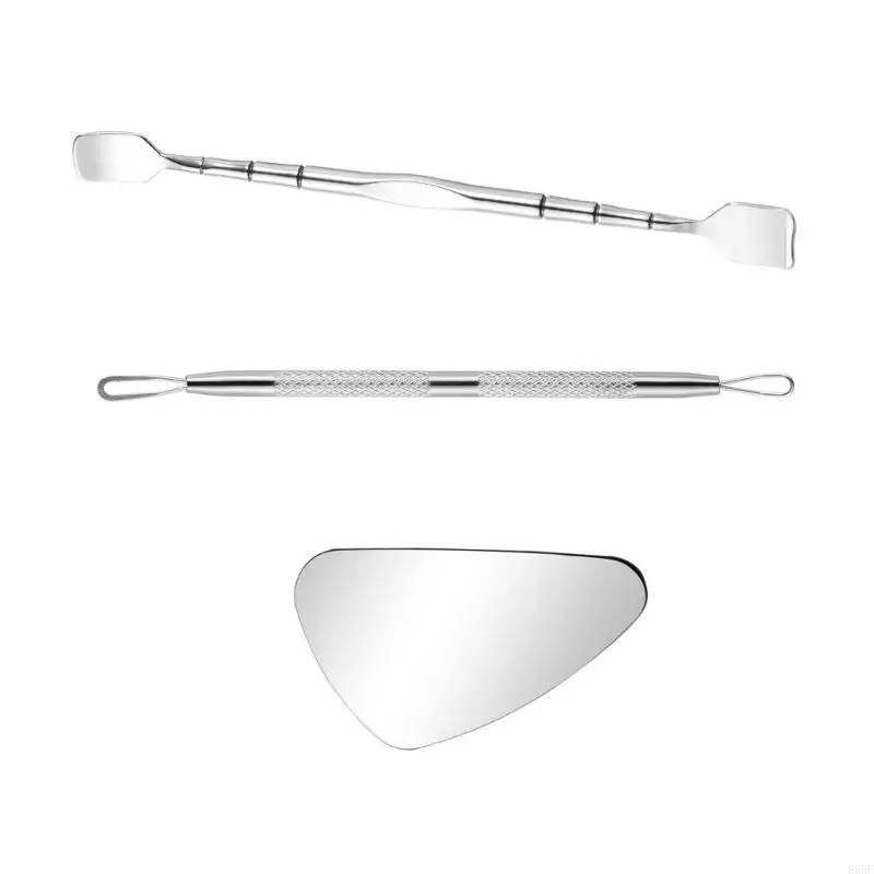 E65F Practical Roestvrij staal Comedone Remover Blackhead Spatel voor tieners en volwassen