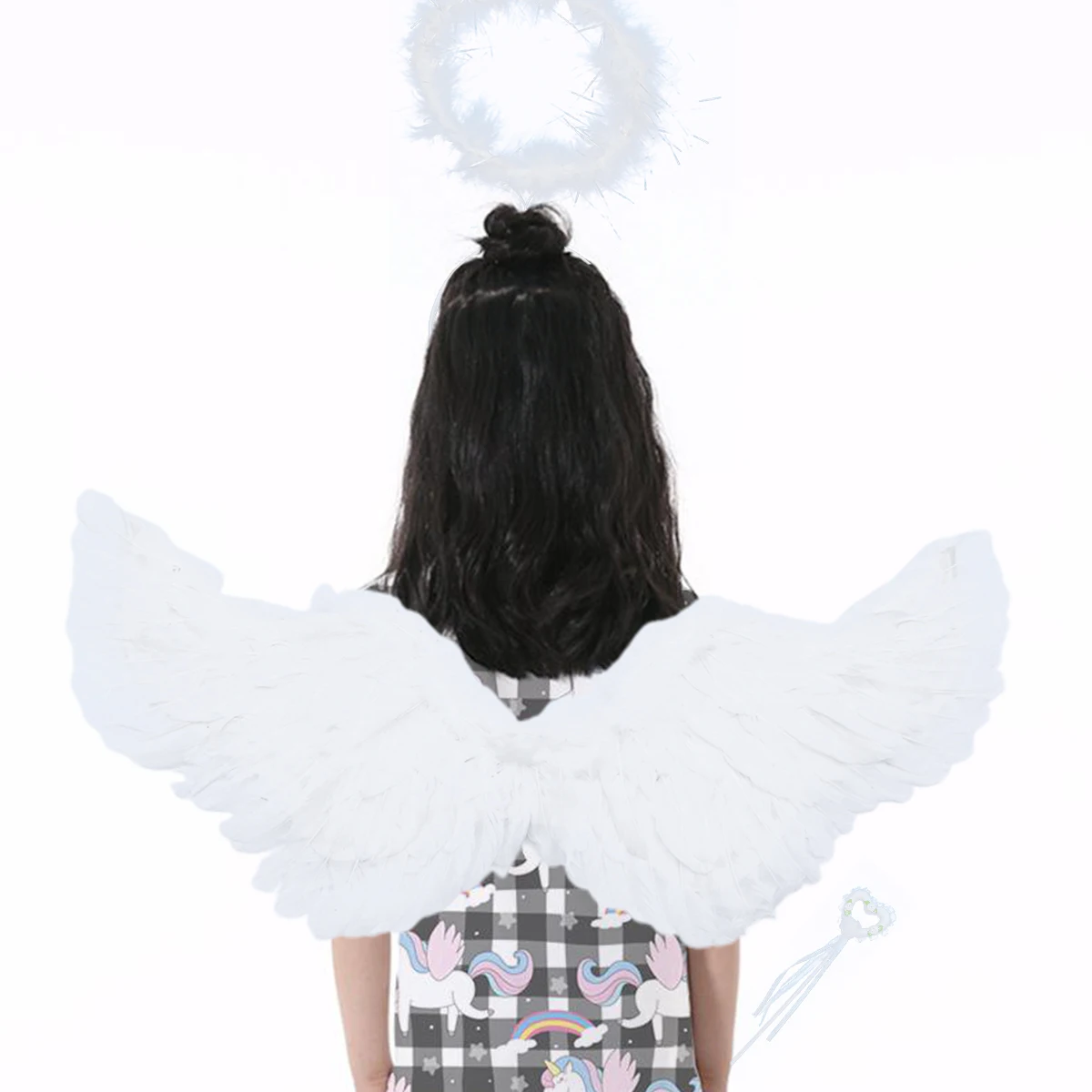 

3 Pcs Wings Medium Size for Comfortable Wear Girls Party Costume Fairy Eye-catching and Adorable Design Kids