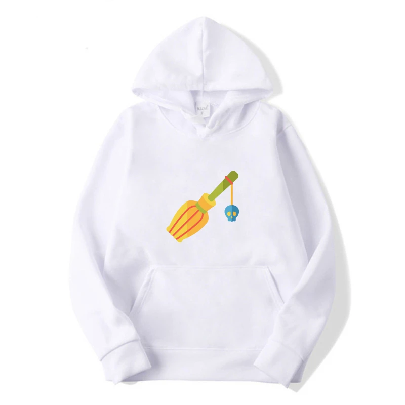 

2025 желтые топы с принтом маленькой метлы, мужская повседневная толстовка с длинными рукавами, весенне-осенняя толстовка с капюшоном, удобный комплект уличной одежды