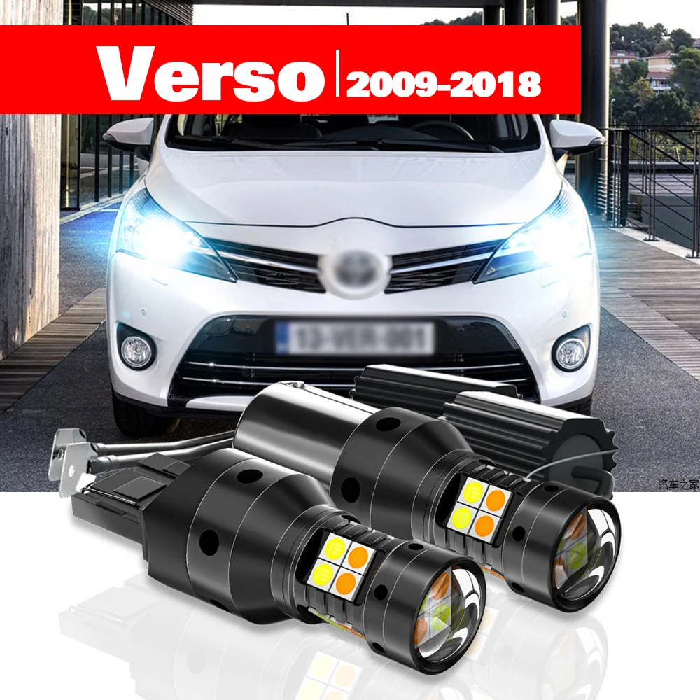 

Для Toyota Verso Verso-S 2009-2018 2 шт. светодиодный двухрежимный указатель поворота + дневные ходовые огни DRL 2010 2011 2014 2015 2016 аксессуары