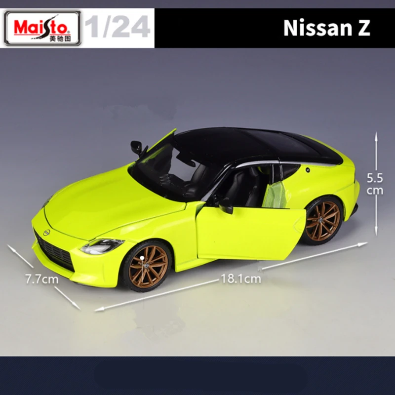 Maisto 1:24 Nissan Z Paduan Model Mobil Sport Diecast Logam Track Mobil Balap Kendaraan Model Simulasi Koleksi Hadiah Anak-anak