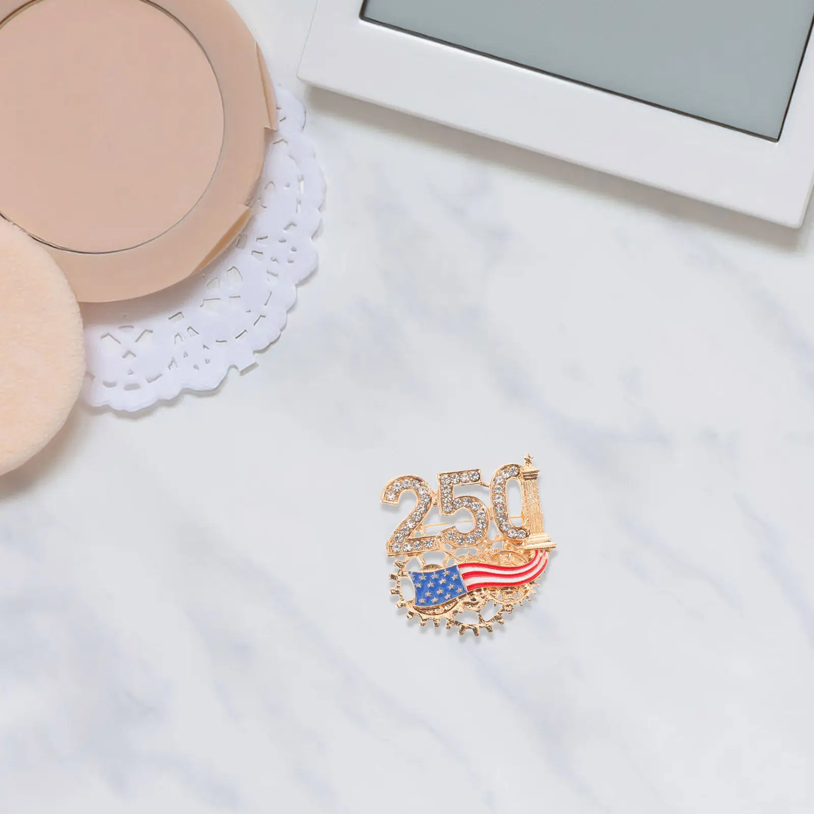 250th Anniversary American Flag Lapel Pin – Patriotic Brooch for Independence Day, Veterans Day & US Pride