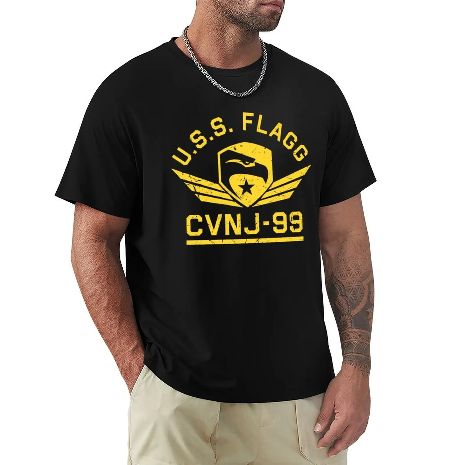 

USS Flagg Crewman T-Shirt Modern Style Print T-Shirt