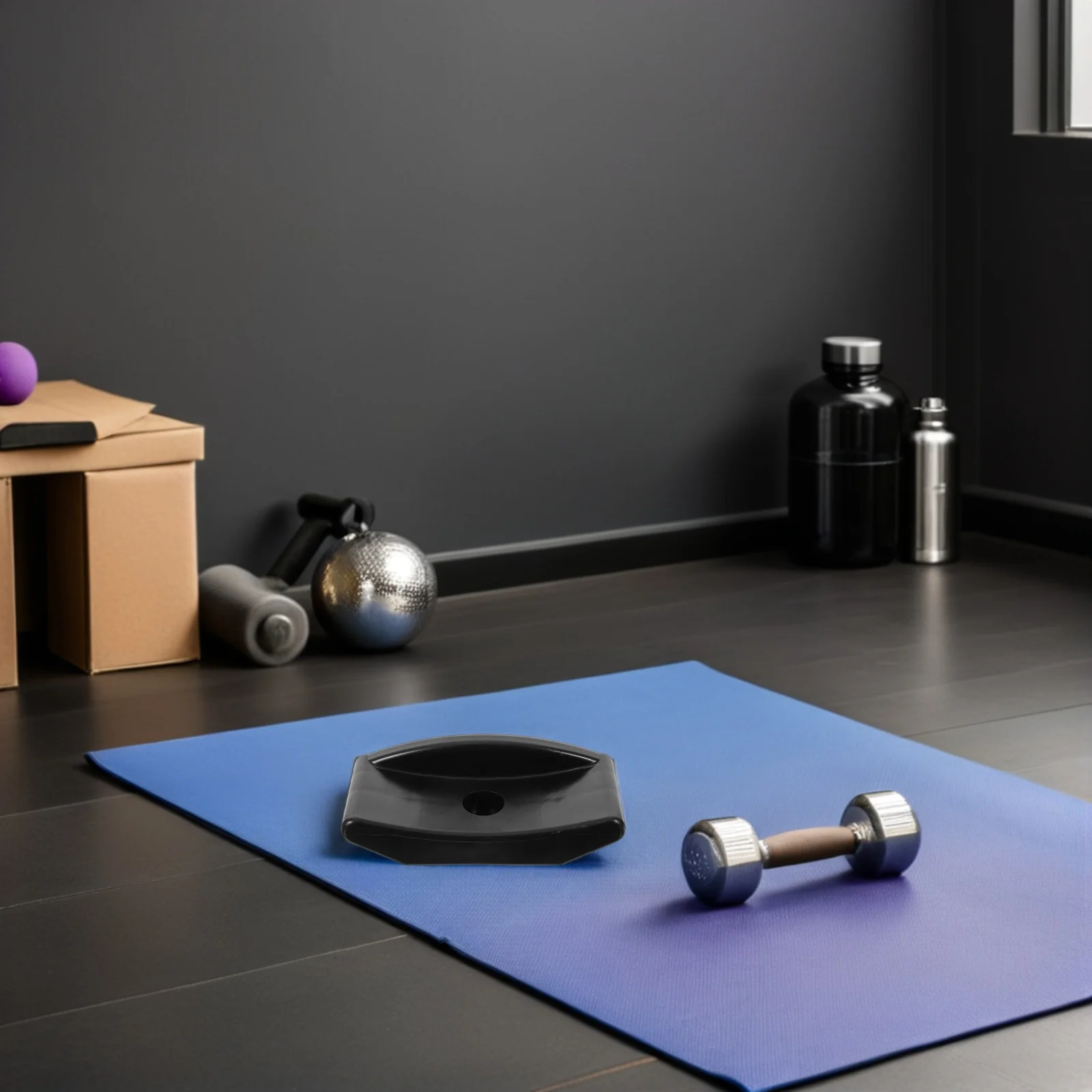 

5Pcs Dumbbell Holder Rack Hollow Plastic Lightweight Wear-Resistant Stable Support Indoor Outdoor Fitness Storage