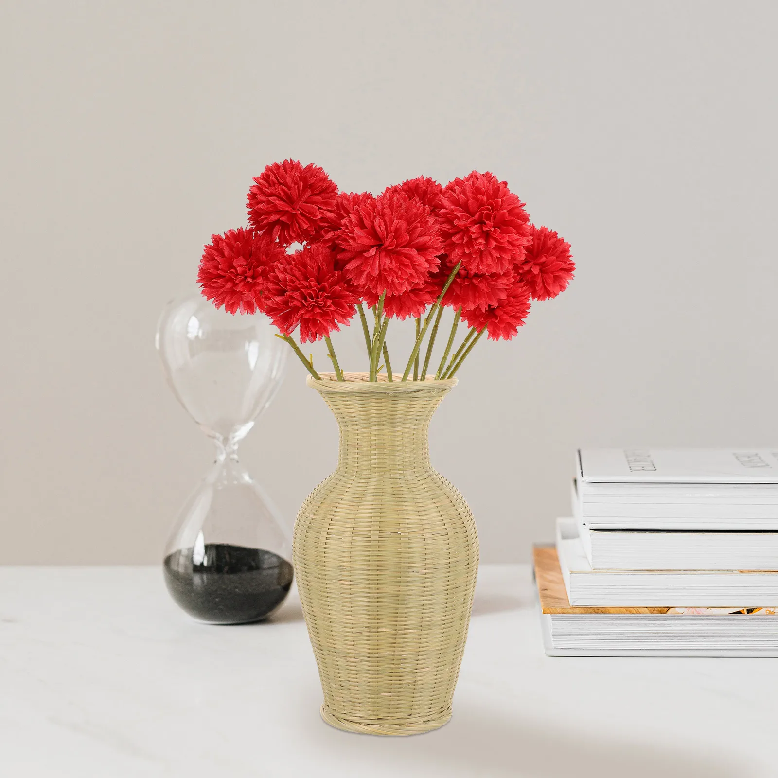 

12 Pcs Artificial Dandelion Flowers Crafts Simulation Potted Plant Realistic Silk Home Ornament