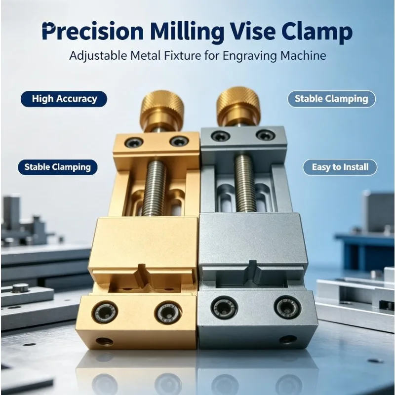 Mini Desktop Bench Vise Aluminum Alloy Precision Flat Vise DIY Hand‑work Clamping Vice Home Repair Tool