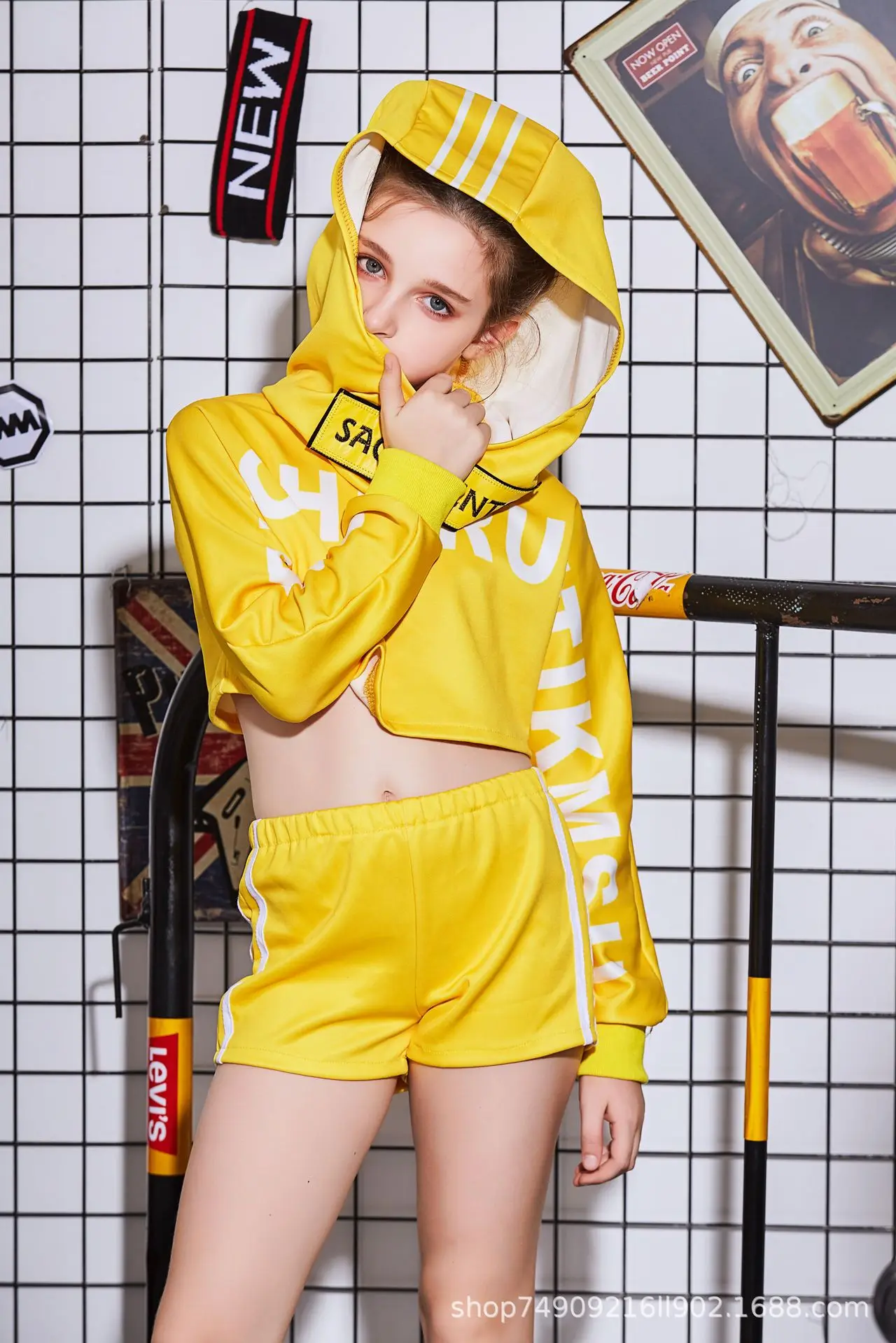 Nuevo conjunto de traje de baile callejero para hip-hop baile de jazz trajes de desfile de moda para baile masculino y femenino