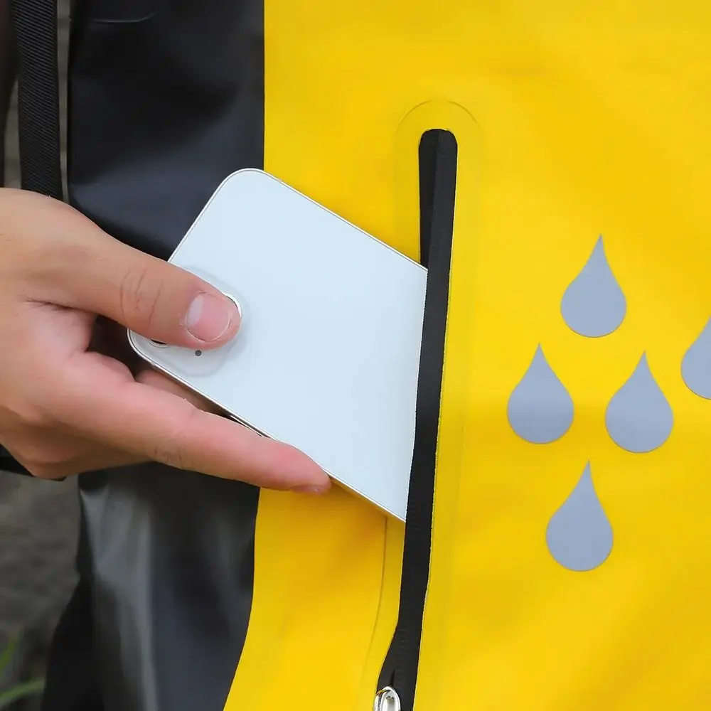 

Keep Dry 25L Водонепроницаемая сумка для дрифта Рейтинг IPX6 Рюкзак для плавания большой вместимости Складная водонепроницаемая сумка-ведро из ПВХ 500D Каякинг