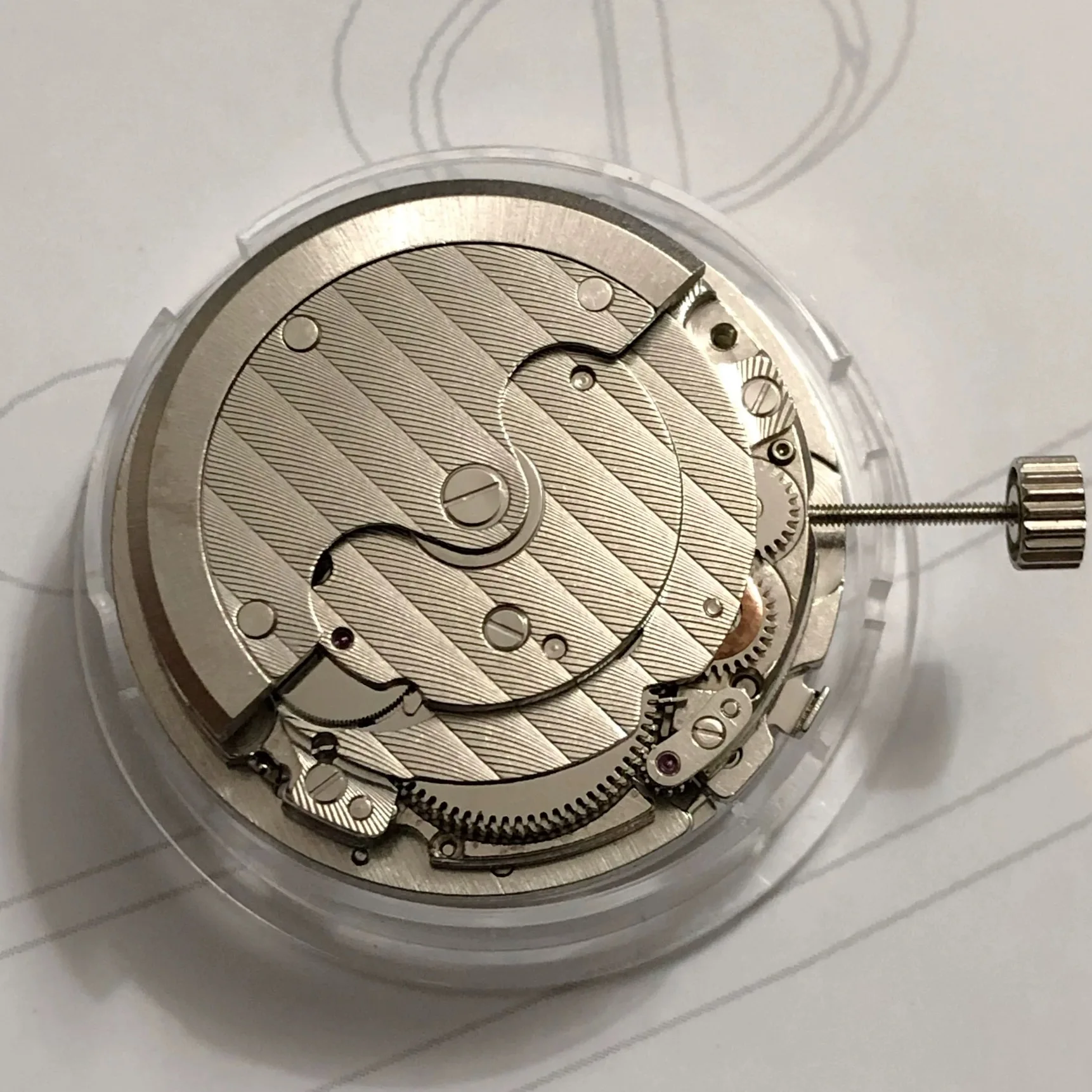 Seagull-T17 Movimento Assista Acessórios, Movimento 10 O'clock Posição, Power Display, 1780, Cinco-pinos Ultra-fino, Mecânica Automática