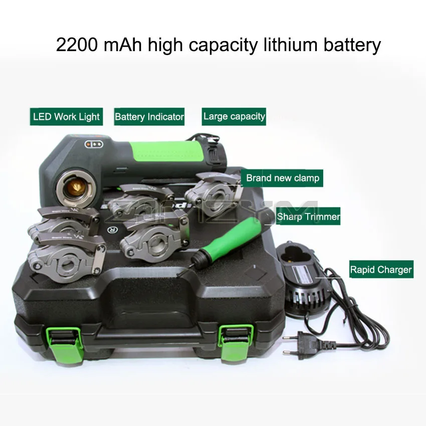 ST-E800A Lithium Battery Expander Flaring Tool Electric Copper Tube Expander Refrigeration Maintenance Tool