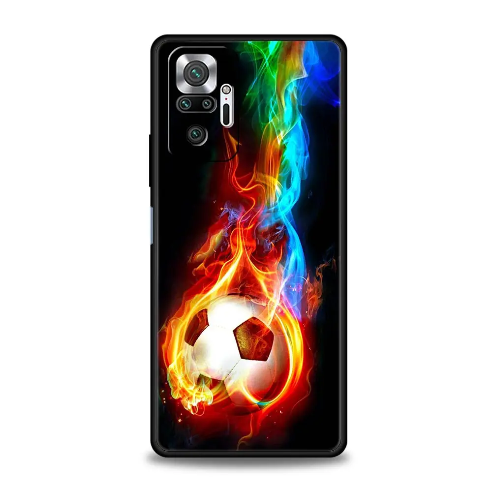 Phone Case For Xiaomi Redmi Note 14 13 12 5G 9S 9 10 11 Pro Plus 4G 9T 14C 13C 12C 10C 9C 9A Cover Football Passion Soccer Ball