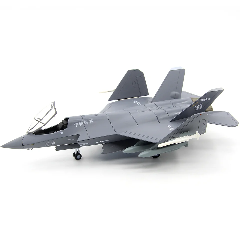 1/72 AF1 中国海軍 J-35 戦闘機（翼折りたたみ） 93 # 完成品の戦闘機