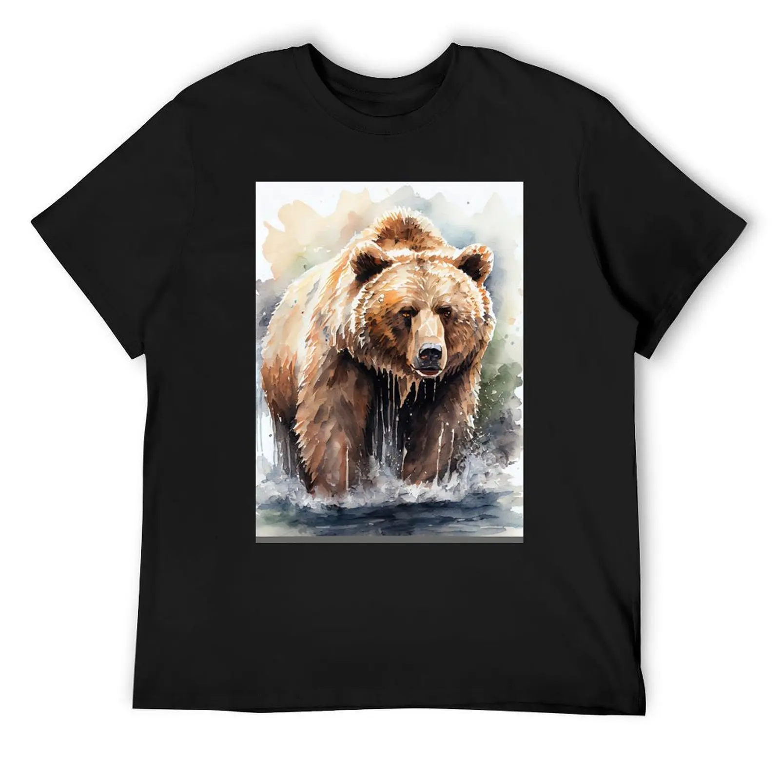 

Arctic Grizzly Bear - Watercolor Paint T-Shirt